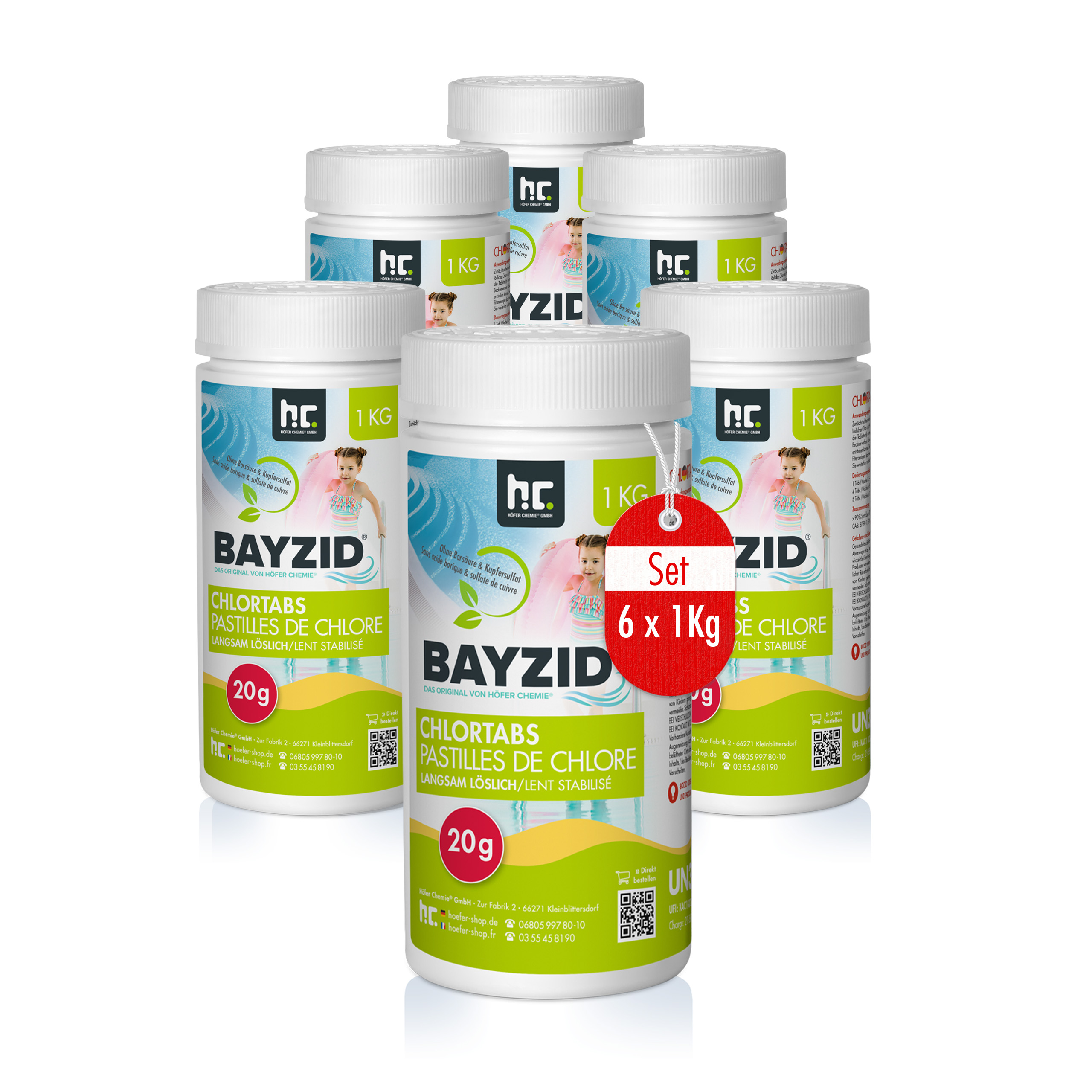 1 kg BAYZID® Chlortabs 20g langsam löslich
