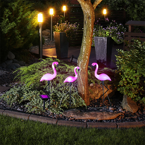 LED Gartenstecker Gießkanne mit Lichterkette