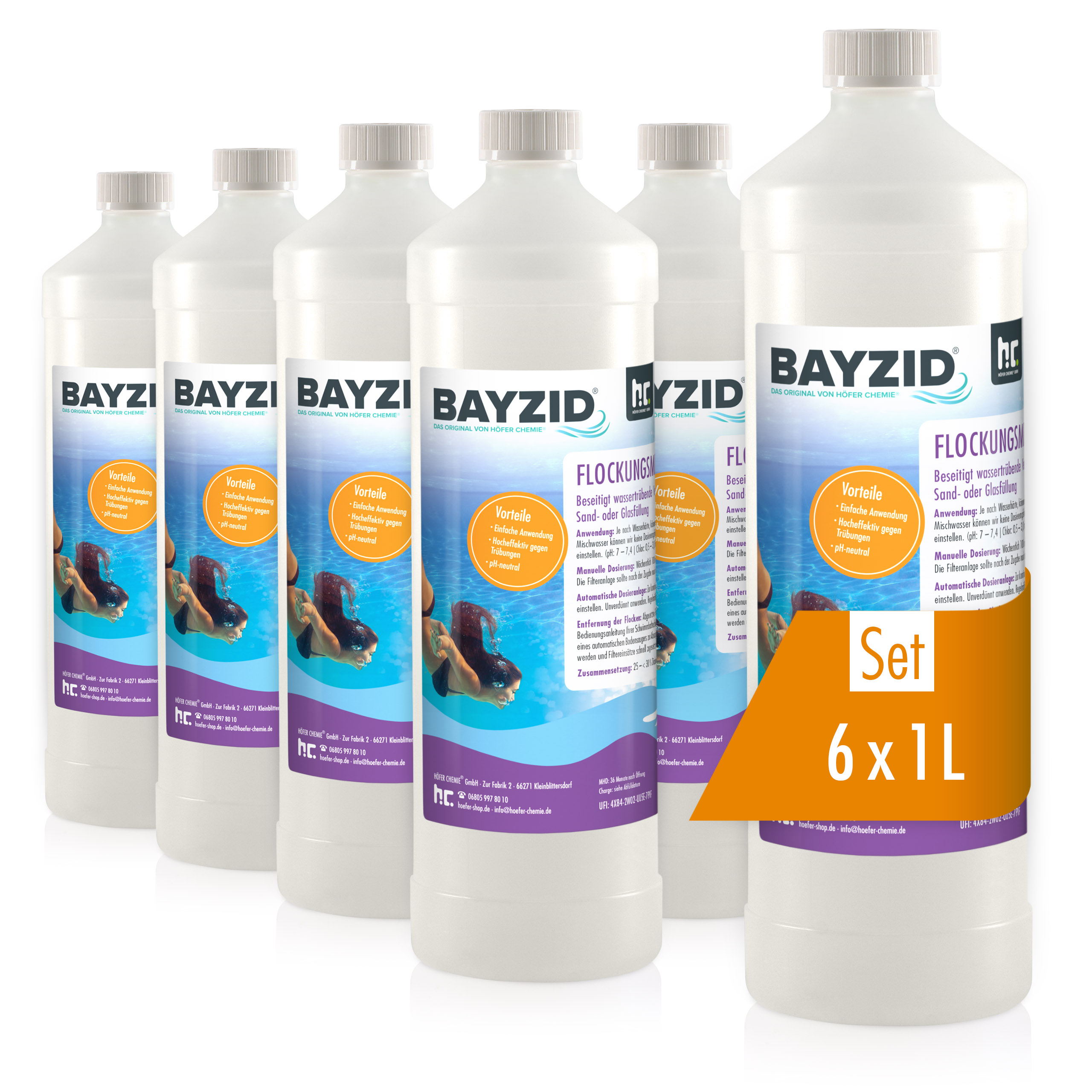 1 L BAYZID® Flockungsmittel flüssig für Pools