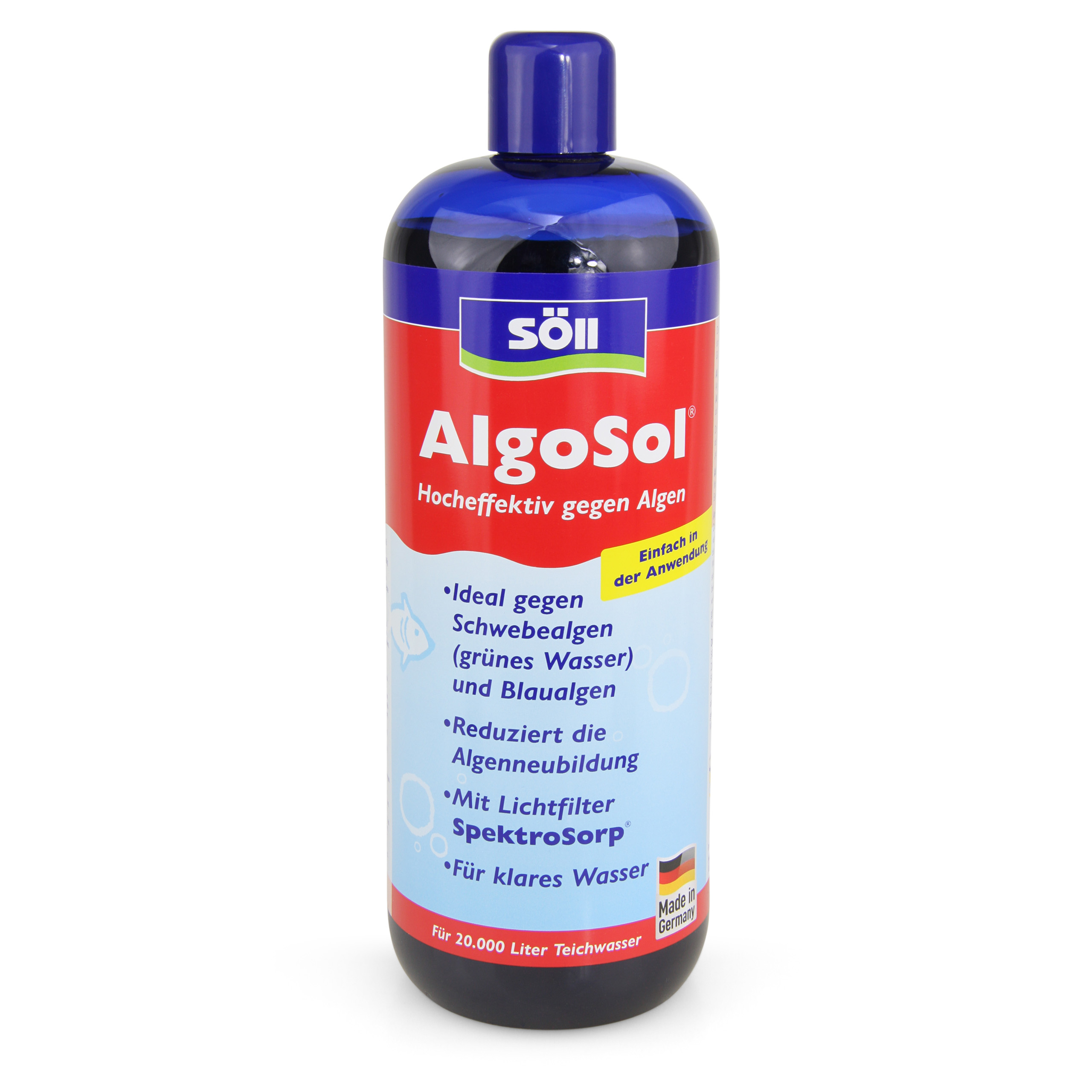 1 L AlgoSol gegen Algen im Teich