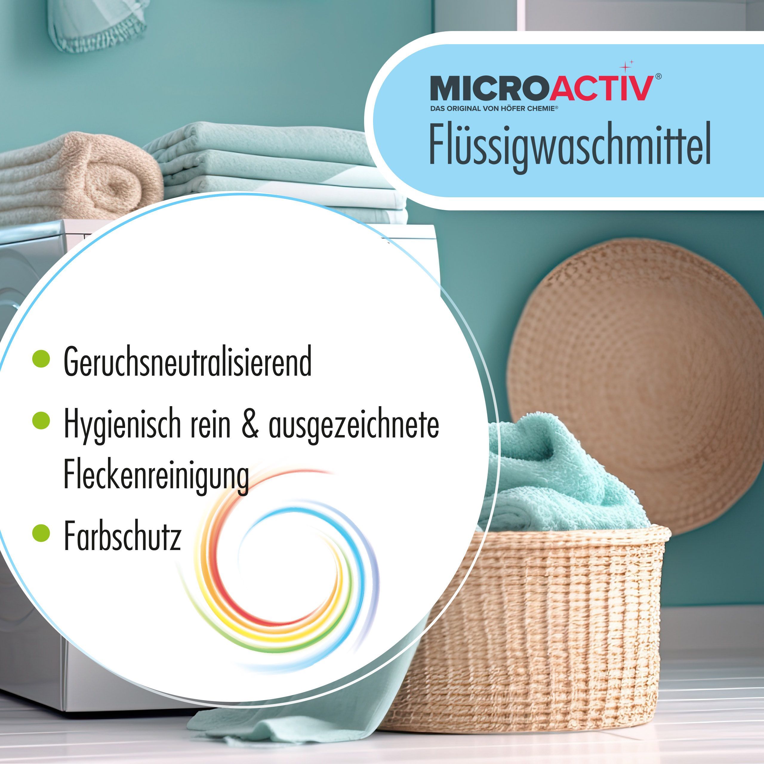 10 L Microactiv® Color Waschmittel flüssig