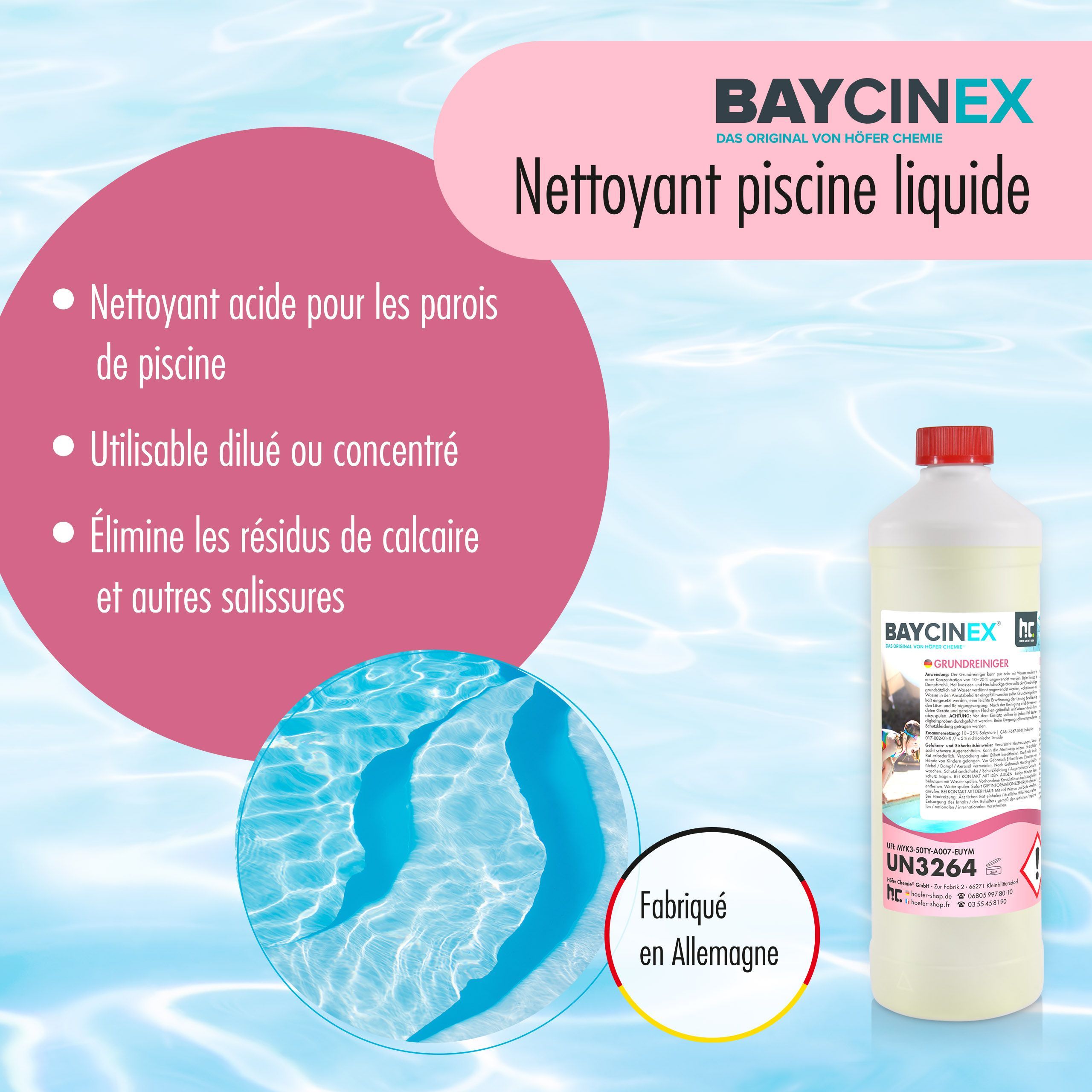 1 L BAYCINEX® Grundreiniger für Pools