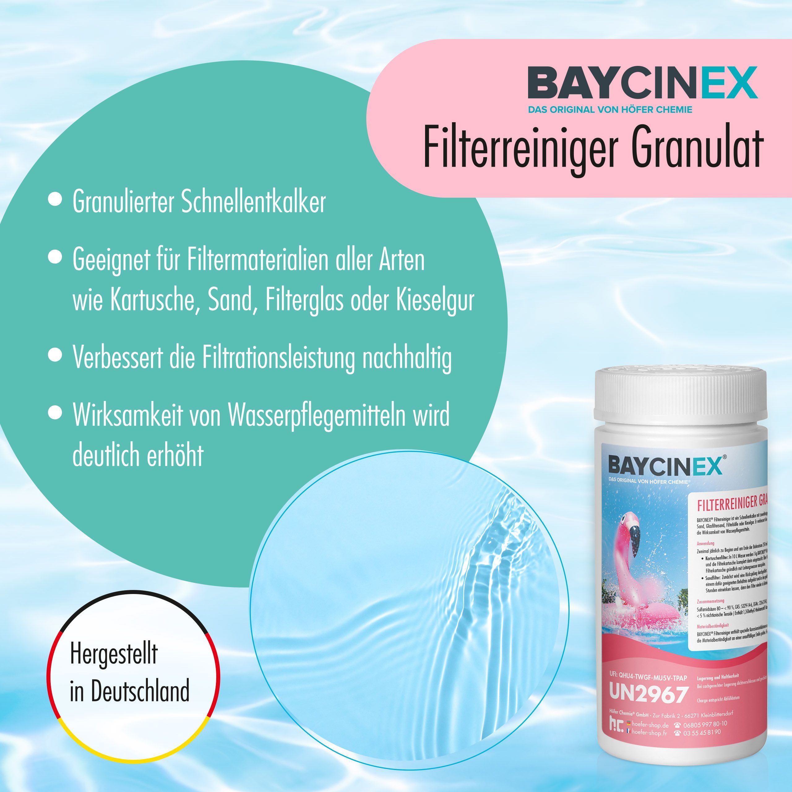 1 kg BAYCINEX® Filterreiniger Granulat