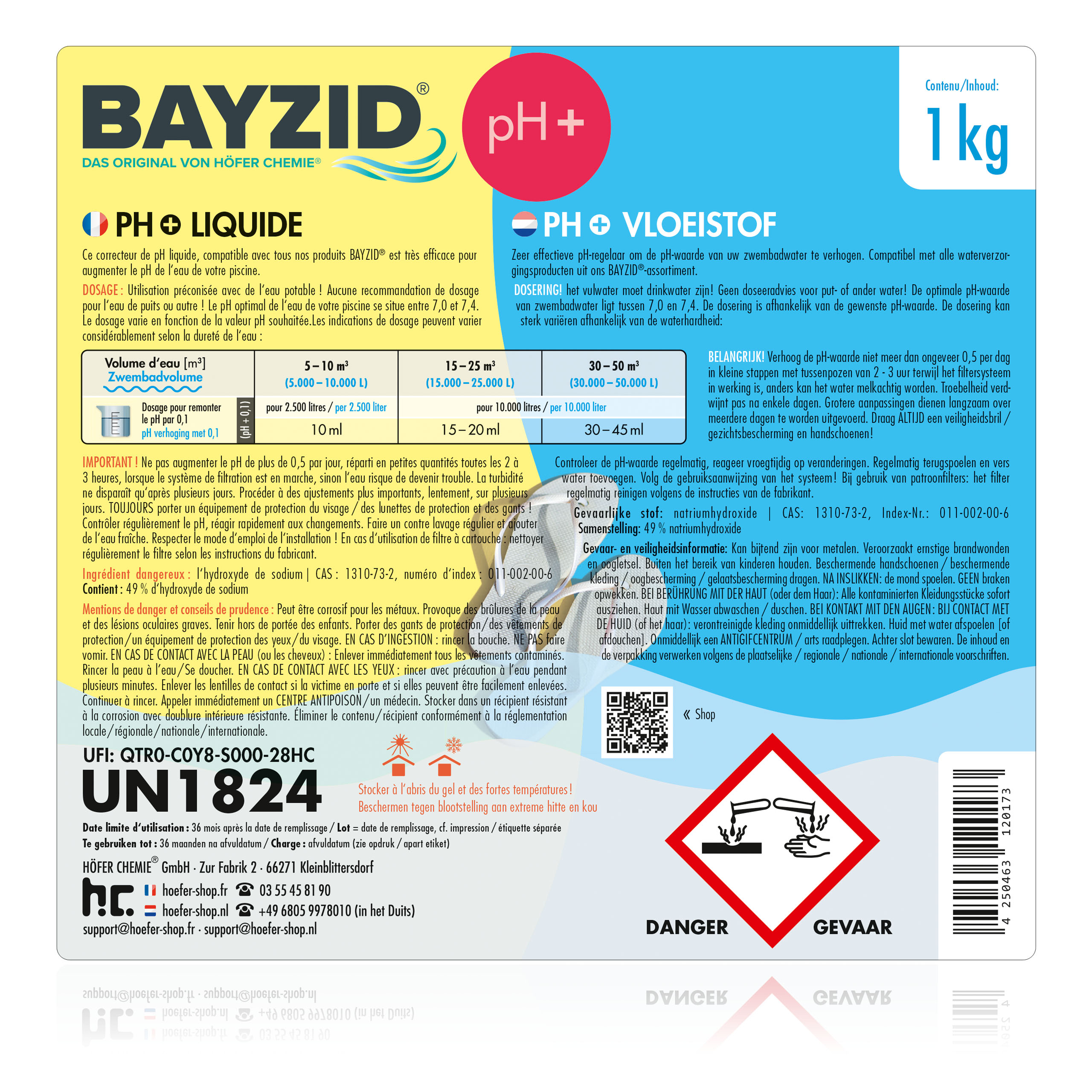 1 kg BAYZID® pH Plus flüssig