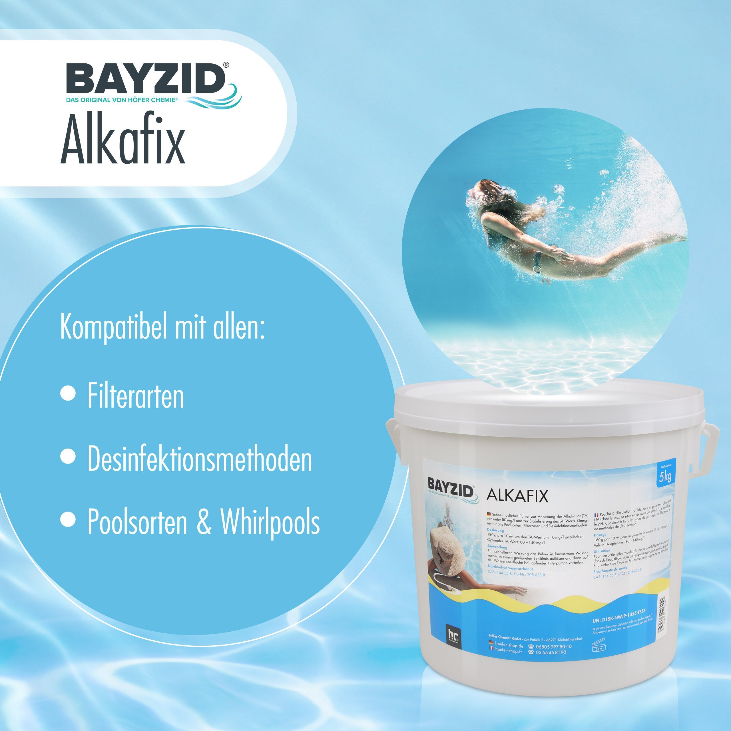 5 kg BAYZID®  Alkafix zur Anhebung der Alkalinität (TA)