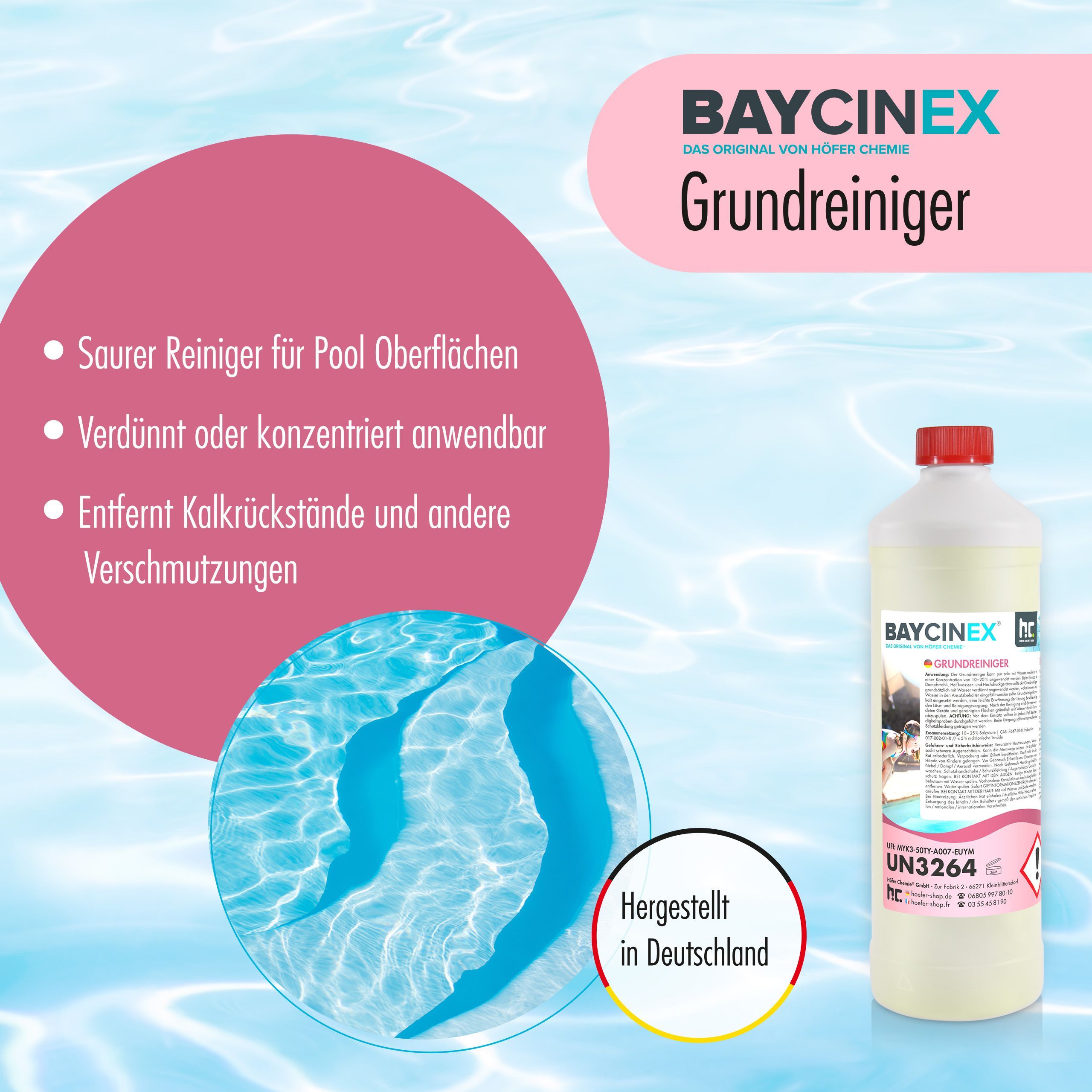 1 L BAYCINEX® Grundreiniger für Pools